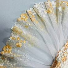 1 Yard Exquisite Floral Embroidered Lace, Decorative Trim, Handmade Craft Material, 26cm Wide - 1 Yard - View 6