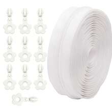 [5号] [可上锁] 4.5米5号尼龙拉链 + 10个配套花朵拉链头，铅笔盒/包包DIY - 5#nl+HDP - 查看 10