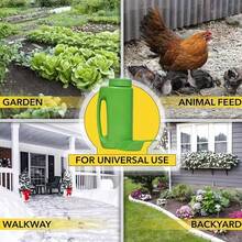 2L Capacity Handheld Salt And Fertilizer Spreader With Scoop, Adjustable Seeding Bottle, Durable Plastic Ice Melting Salt Shaker For Winter Deicing, Lawn Seeding, Gardening Fertilizing, Yard Care Tools - Multicolor - View 4