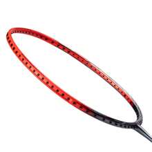 Raqueta de bádminton LI-NING 3D CALIBAR 300B, marco aerodinámico 4U, alta tensión, duradera, para principiantes e intermedios, AYPT395 - Rojo carmesí - Ver 7