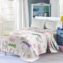 SANRIO 1pc Kuromi Theme Pattern Flannel Blanket, Customizable Name, Style - Suitable For All Seasons, Soft, Perfect For Sofa And Outdoor - Ideal Birthday And Holiday Gift For Family And Friends - Multicolor - View 7