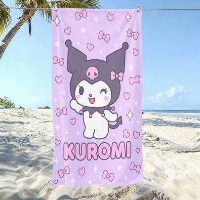 SANRIO 1 منشفة شاطئ جميلة: تتميز بتصميم كرتوني جذاب وصنعت من ميكروفايبر فائق اللين، هذه المنشفة المتينة والسريعة الجفاف مثالية للشاطئ والحمام أو مراكز الترفيه. مقاومة للرمال وتوفر حماية من الشمس، وهي خفيفة الوزن ومريحة - مما يجعلها خيارًا مثاليًا للأنشطة مثل ركوب الأمواج والسباحة واليوغا.