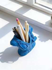 1pc Creative Nurse Uniform Pen Holder, Sculpture Decor For Female Medical Professionals And Fashion Enthusiasts - View 3