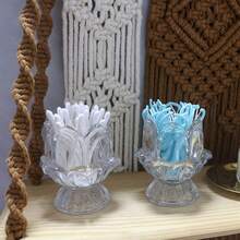 Decorative Toothpick Holder - Stunning Crystal Glass, Stylish. Enhance Your Celebrations: Weddings, Birthdays, Valentine's Day. Comes With 1 Pack Quality Toothpicks. A Must-Have! - View 8