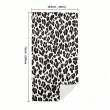 White Leopard Print Beach Towel, Quick Dry Microfiber Beach Towel For Summer Vacation, Soft Absorbent Sand-Proof Beach Towel For Beach, Pool, Bathroom, Travel - Multicolor 5 - View 7