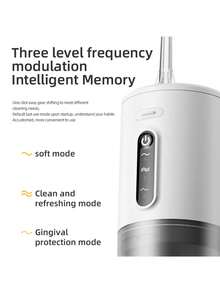 SKYWORTH Portable Oral Irrigator, Type-C Charging, 3 Modes, Powerful Yet Gentle On Teeth, Home And Travel Oral Cleaning Water Flosser, Large Battery With Long-Lasting Runtime, Stylish Luxury Design, Perfect Gift For Holidays Or Birthdays - Multicolor - View 5