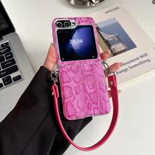 Snake Foldable Phone Case / Fashionable Foldable Phone Case, Compatible With Z / Z FLIP6 / Z FLIP5 / Z FLIP4 / Z FLIP3 - Multicolor - View 2