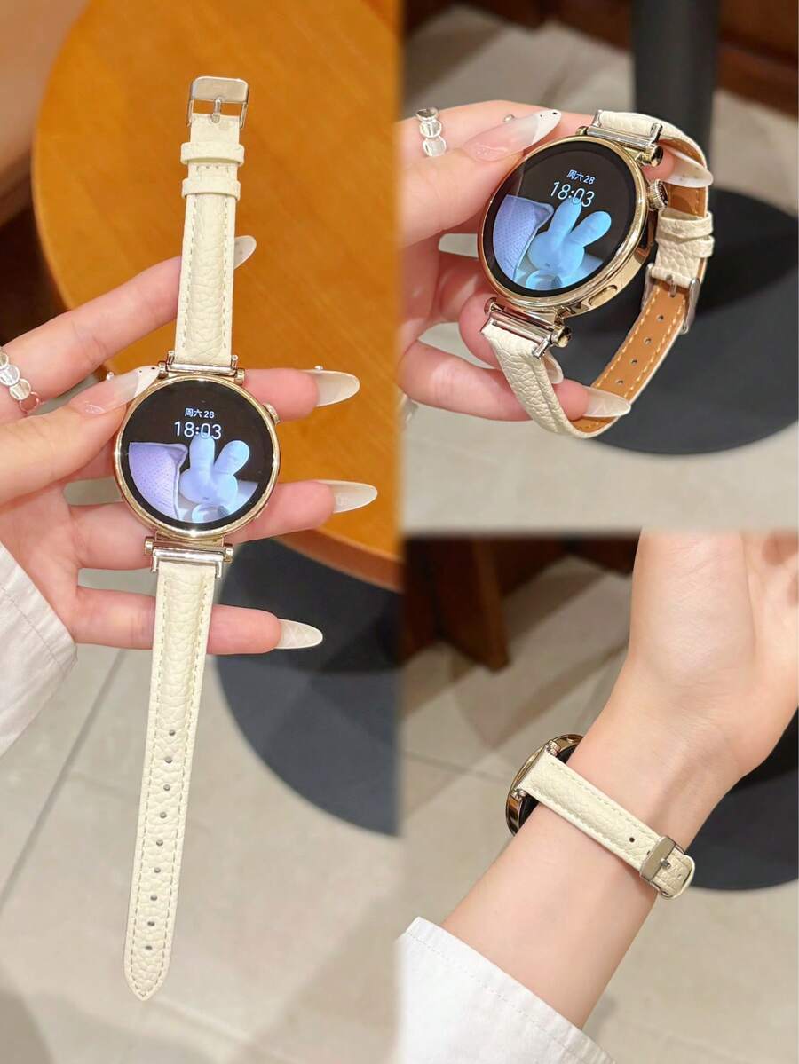 1 条 20mm/22mm 日常款精细真皮表带，兼容三星 Galaxy Watch 7/5 和 Galaxy Watch 6/47mm 表盘尺寸。