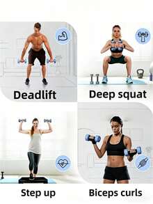 2pcs Fitness Dumbbells, Dumbbells Are Made Of Durable Metal Material, Non-Slip And Wear-Resistant, Suitable For Home, Gym And Office Workout, Suitable For Adults And Teenagers, Color Is Random. - Random Color - View 7