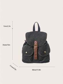 2024 New Casual Large Capacity Multifunctional Travel Backpack, Fashion Student Backpack - Black - View 3