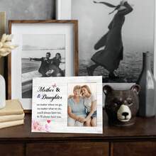 1pc Wooden Photo Frame, Mother And Daughter, Gift For Mom, Birthday Gift - No Matter What We Do, You'll Always Have Me - Love Mom Frame Gift - Thankful And Loving Decor Gift Fits 4x6 Inch - A - View 2