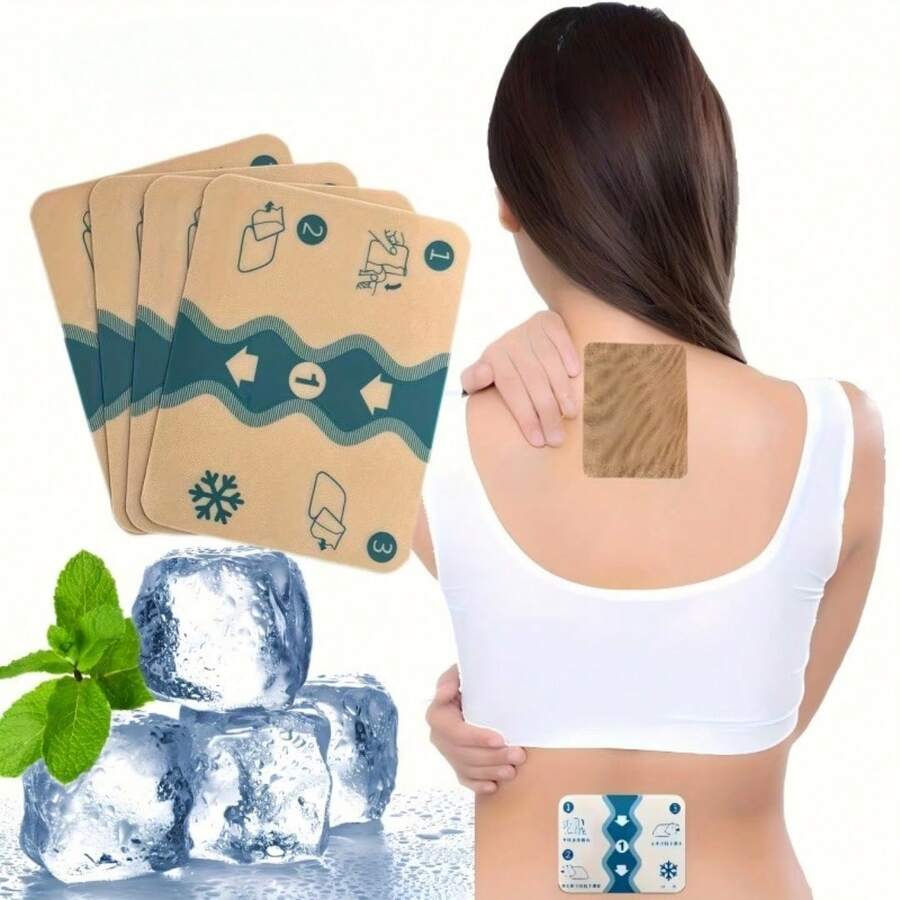 10pcs/Pack Cold & Hot Therapy Patches, Applicable For Shoulder, Back, Knee And Waist, Suitable For Outdoor Sports - A - View 1