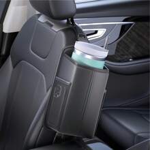 1pc Car Tissue Box, Side Seat Hanging Paper Towel Holder, Multi-Function Car Interior Tissue Storage Bag - A - View 2