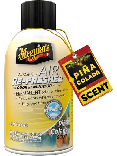 Meguiar's Whole Car Refresher, Odor Eliminator Spray Eliminates Strong Vehicle Odors, Summer Breeze 2 Oz Spray Bottle