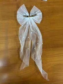 大号珍珠蝴蝶结发箍，适合女孩佩戴，可用于花童、日常佩戴、派对、生日等场合 - 彩色 - 查看 6