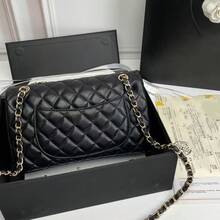 Women Shoulder Bags - Hebilla de oro con caviar - Ver 5