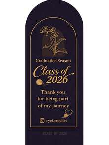 Customized Graduation Season Packaging Gifts, Paper Box Stickers, Customized Sticker Patterns, Customized Sealing Stickers, Christmas, Mother's Day, Valentine's Day, Spring Festival, Gift Sealing Stickers, Birthday Gift Sealing Stickers - Graduation Rounded Corner Style - View 10