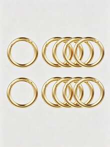 20pcs Multi-Color Spring Rings, Key Chains, DIY Accessories, Round Open Rings, Handmade Jewelry Findings - Round Buckle - View 2