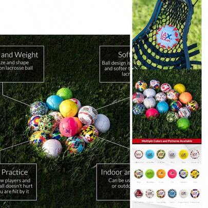 Soft Practice Balls, 1, 2, 3, 6, 12, 24, 36, 60, 120 Packs - Same Weight Size As A Regulation Balls, Great Indoor Outdoor Practices, Less Bounce Minimal Rebounds