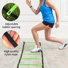 1 Set Outdoor Agility Ladder Training Kit, Includes Football Training Equipment: Agility Ladder, Resistance Bands, Marker Discs, High Jump Rope And Storage Bag - (Set 1) 1 Agility Ladder + 20 Marker Discs - View 4