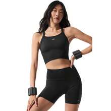 ALO Yoga Women's Slim Fit Yoga Wear, Tennis Apparel, Running & Fitness Top, Black - 查看 4
