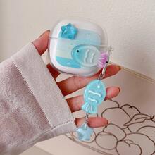 Hình cá xanh + Vòng đeo tay tương thích với hộp đựng tai nghe không dây Redmi Buds8Active/8pro/8lite/Buds5/6s/Buds 6 Active/6 Lite. - Cá xanh - Xem 6
