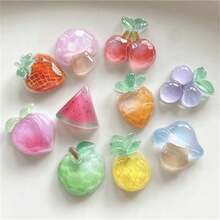 10pcs/5pcs Summer Fruit Fridge Magnets, Oval ABS Decorative Refrigerator Stickers, Suitable For Office, Kitchen, Whiteboard, Storage Cabinet, Dishwasher, Home Decor, Room Decor - Multicolor - View 9