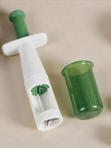 1个/2个装水果切片器，创意厨房工具，可用于切黄瓜、葡萄、樱桃番茄 - 綠色 - 查看 3