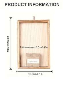 1pc Wooden Art Wall Frame With Artificial Flower Vase, Suitable For Spring/Summer Home Decor, Bedroom/Living Room Decoration, Wedding Season, Mother's Day/Teacher's Day Gift - Retro Photo Frames - View 16
