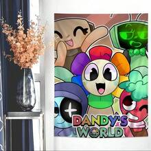 Game D-Dandys World Wall Tapestry Living Room Home Dorm Decor Wall Art Decor Bedroom Deccor House Deocr Room Deocr - 款式5 - 查看 4