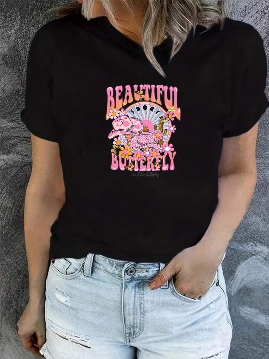 Women T-Shirts - Black - View 1