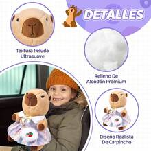 Nasjac Juguete de Peluche, 42CM Peluche de Animal de Conejillo con Ropa, Peluche Suaves Siesta y Compañero de Juego, Almohada de Felpa Regalo para Niños Niñas Q4LV - Estilo 2 - 28CM - Ver 4