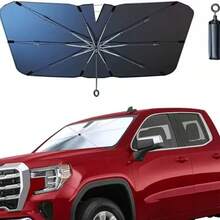 1pc Full Coverage Windshield Sun Shade. Blocks UV Rays And Heat, Prevents Interior Fading. Foldable, Durable And Universal For Most Vehicles. - Multicolor - View 5