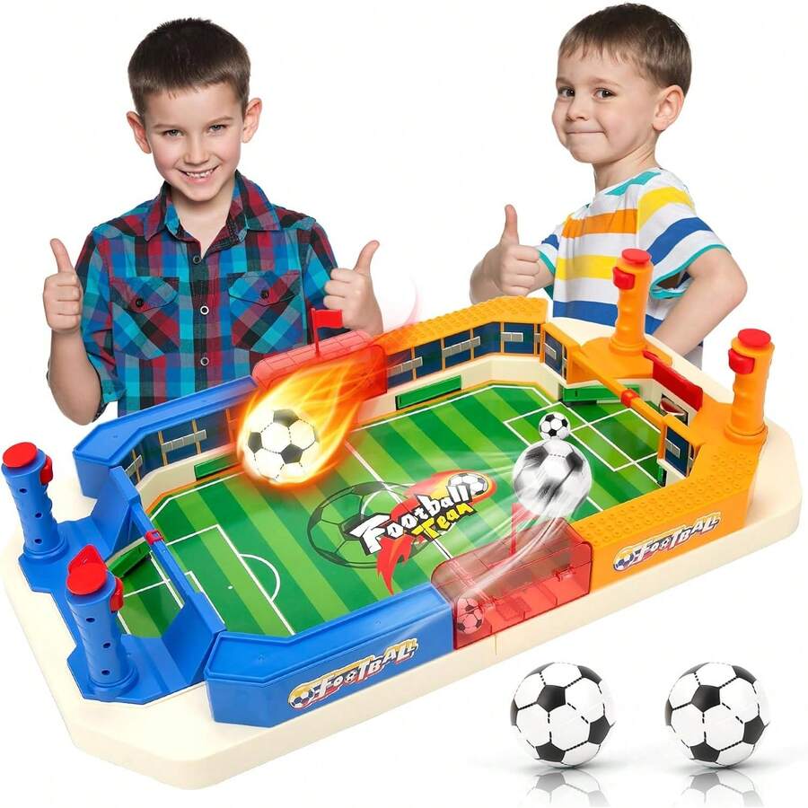 Juego de Mesa de Futbolín, Fútbol de Mesa para Sala, Juego de Futbolín de Mesa, Juegos de Mesa de Fútbol con 2 Balones de Fútbol, Juguetes para Noches de Juegos Familiares, Reuniones, Futbolito - 1 - Ver 1