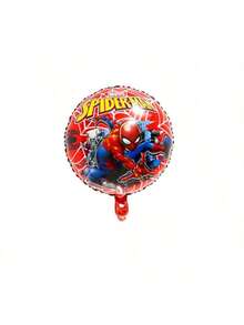 Marvel 10个蜘蛛侠铝箔气球套装，可爱超级英雄圆形气球，生日/派对/节日装饰品 - 查看 6