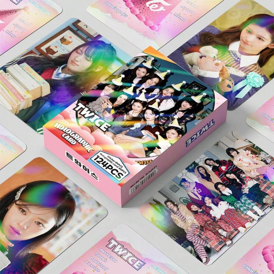 124pcs TWICE 2026TEN:The/ Story/ Goes On Holographic Lomo Cards - Multicolor - View 1