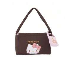 Túi đeo vai MINISO Sanrio Hello Kitty in họa tiết da báo, túi Boston hoạt hình dễ thương KT, túi đeo chéo, túi hình bánh bao, túi xách thời trang nữ, túi tote, quà tặng cho bé gái - Nhiều màu - Xem 7