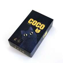 Family Party Entertainment Board Game Card Game Lovely Cat Style COCO Black Cats Tarot Deck With English Language PDF Guidebook For Age 14+ - Black - View 9