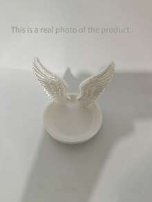 1/2pcs Angel Wings Jewelry Tray, Minimalist Luxury Angel Wings Trinket Dish, Healing Home Decor - Multicolor - View 7