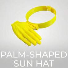 New Palm-Shaped Sun Visor Hat, Funny All-In-One Adjustable Size Creative Hand-Shaped Sun Hat - Multicolor - View 3