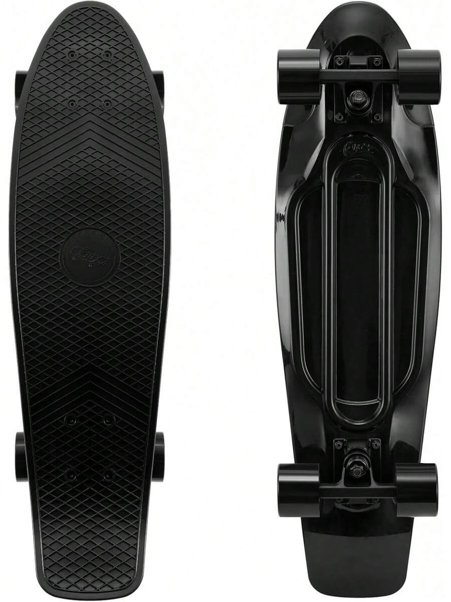 KMX Patinetas - Cruiser clásicos de 22 y 27 Pulgadas para Niños, Adolescentes y Adultos, Diseñado para Actividades al Aire Libre y Viajes Cortos. - 27 Negro Clásico - Ver 1