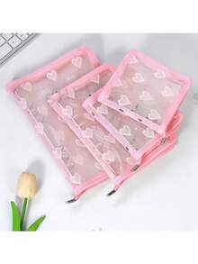 1 bộ bìa và giấy bên trong hình trái tim trong suốt cỡ A5, chất liệu PVC, có thể tùy chỉnh, dùng làm sổ kế hoạch, túi đựng ảnh, có thể dùng làm album ảnh, sổ tiết kiệm, sổ tay, đồ dùng văn phòng, đồ dùng học tập, sản phẩm độc quyền mùa tựu trường. - A5 - Xem 1