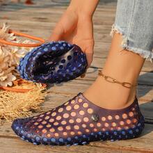 Unisex Breathable Sandals, Summer Beach Slippers, Outdoor Non-Slip Slides, Korean Style Plus Size Open Toe Sandals - Blue - View 1