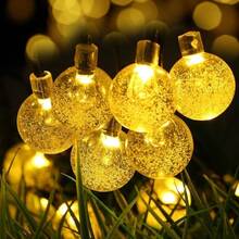 20 LED Bubble Lights Solar Powered String Lights, 5M Length, Outdoor Garden Decor, With Solar Panel & Nickel Technology - Solar Bubble Ball - View 16