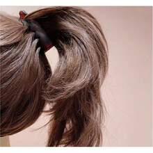 1/4/8pcs Set Women's Non-Slip Banana Hair Clips, Vintage Oval Amber Tortoiseshell And Matte Black Fashion Hair Accessories, Suitable For High Ponytail, Half Bun, Bun And Curly Hair, Commute, Daily, Date And Party Wear, Resin Twist Hair Clips Won't Damage Hair, Cute Multifunctional Ponytail Clips - Multiple Styles - View 7