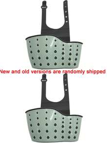 1pc Sink Hanging Drain Basket With Silicone Storage Box, Adjustable Shoulder Strap Drainer Rack, Sponge Holder, Faucet Hanging Basket, Kitchen Storage Bag, Ideal For Storing Sponges And Rags In The Kitchen. - Multicolor - View 12