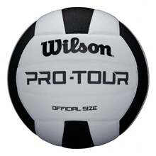 Wilson Pro Tour Black White Size 5 Indoor Volleyball - White - View 1