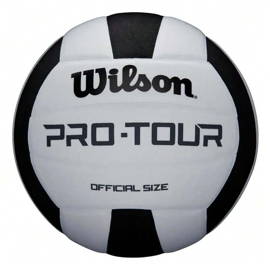 Wilson Pro Tour Black White Size 5 Indoor Volleyball - White - View 1