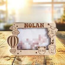 Elegant Wooden DIY Decorative Photo Frame, Blank Design For Personalization, Suitable For Home Decor With Memo Board Style - A - View 3