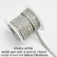 1pc 5m Shiny Self-Adhesive Car Decorative Strip, Rhinestone Car Dashboard Line Decal Sticker, DIY Sparkling Car Interior Decor Sticker, Suitable For Women And Girls, Car Exterior Decoration Accessory - A - View 14